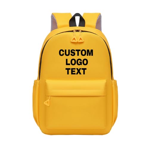 Personalisierter Rucksack mit Text und Logo für Kinder, Individuelle Schultasche mit Logo Oder Text Color1 von YUANOU