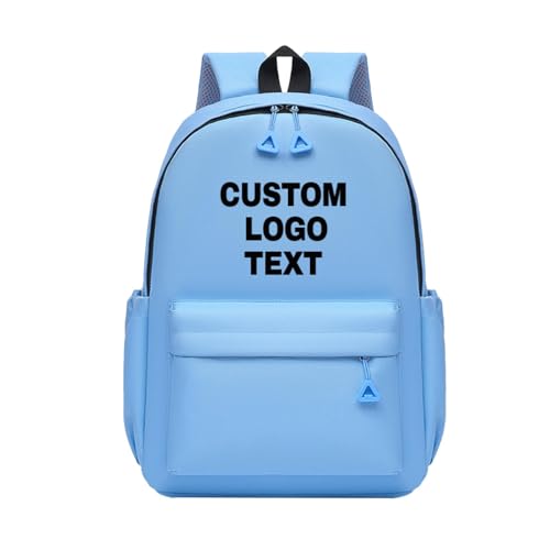 Personalisierter Rucksack mit Text und Logo für Kinder, Individuelle Schultasche mit Logo Oder Text Color2 von YUANOU