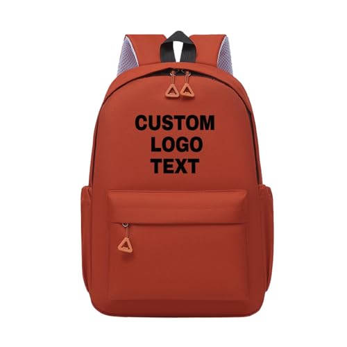 Personalisierter Rucksack mit Text und Logo für Kinder, Individuelle Schultasche mit Logo Oder Text Color3 von YUANOU