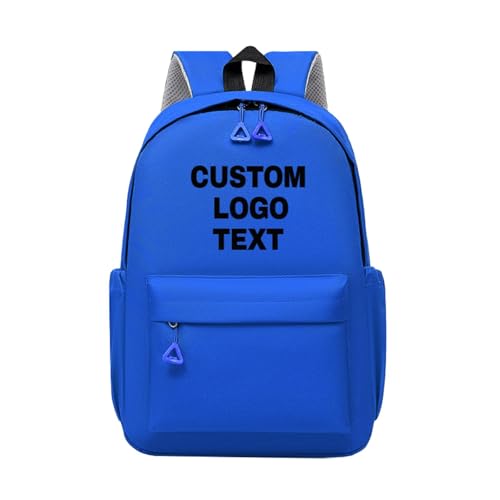 Personalisierter Rucksack mit Text und Logo für Kinder, Individuelle Schultasche mit Logo Oder Text Color4 von YUANOU