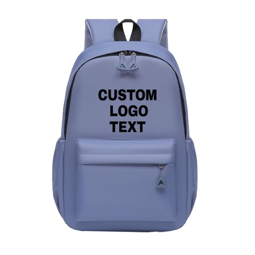 Personalisierter Rucksack mit Text und Logo für Kinder, Individuelle Schultasche mit Logo Oder Text Color6 von YUANOU