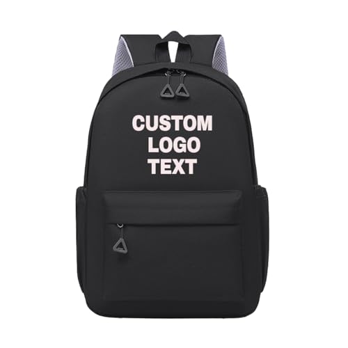 Personalisierter Rucksack mit Text und Logo für Kinder, Individuelle Schultasche mit Logo Oder Text Color7 von YUANOU