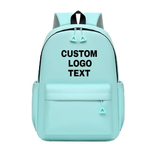 Personalisierter Rucksack mit Text und Logo für Kinder, Individuelle Schultasche mit Logo Oder Text Color8 von YUANOU