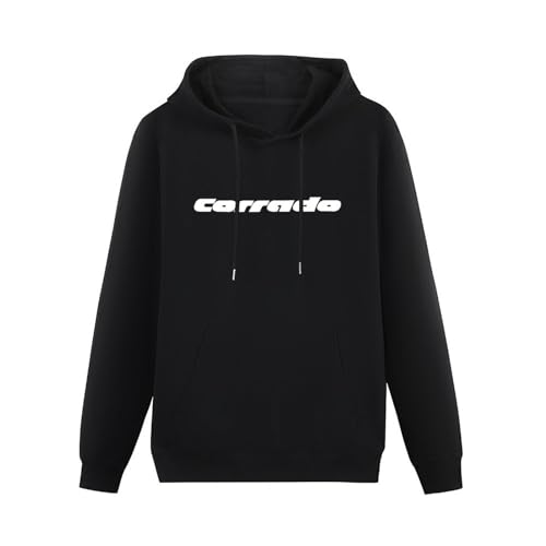 YUANROU Corrado Car Enthusiast Vr6 Long Sleeve Heavy Loose Board Pullover Hooded Hoodie Fluffy Men Black M von YUANROU