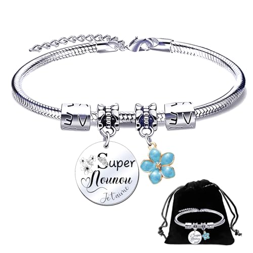 YUANSI Geschenk für Kindermädchen, Originelles Kindermädchen, Geschenk zum Ende des Schuljahres, Geschenk für Kindermädchen, Krippe, Armband, Kindermädchen, Dankeschön, Moyenne, Edelstahl, Kein YUANSI Geschenk für Kindermädchen, Originelles Kindermädchen, Geschenk zum Ende des Schuljahres, Geschenk für Kindermädchen, Krippe, Armband, Kindermädchen, Dankeschön, Moyenne, Edelstahl, Kein von YUANSI