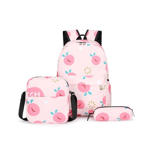 YUANYIYS 3-teiliges Rucksack-Set mit Lunchtasche und Federmäppchen für Reisen, Arbeit, Wandern, rose, Einheitsgröße YUANYIYS 3-teiliges Rucksack-Set mit Lunchtasche und Federmäppchen für Reisen, Arbeit, Wandern, rose, Einheitsgröße von YUANYIYS