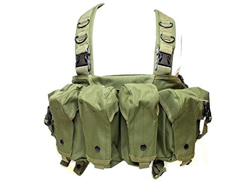 AK Chest Tactical Vest Militärausrüstung AK 47 Magazintasche Airsoft Paintball Jagdweste Im Freien Outdoor (Color : OD, Size : One size) von YUANYUAN520