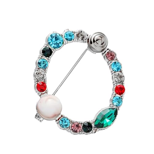 Namens Brosche, Perlen, Initialen, Kristall, A–Z, 26 Buchstaben, Brosche, Schmuck für Damen (O) von YUANYUYING