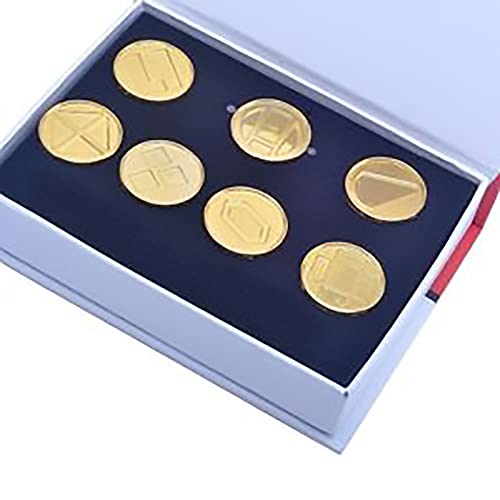 YUANstore Anwendbar für Pocket Monster Generation 1–6 Gym Badge Collection Box, Spielsammlung Set mit 8 Stück, Geschenk für Heranwachsende und Mädchen von YUANstore