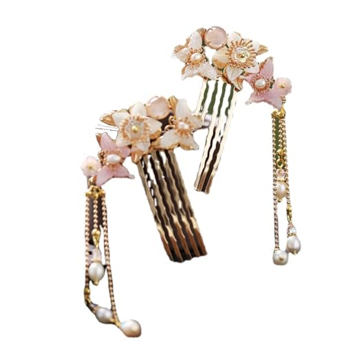 Haarnadel, Haarstäbchen for Frauen, Haarnadel Hanfu Quaste Dekoration Schmetterling Haarkamm Quaste Zubehör von YUBAOLI