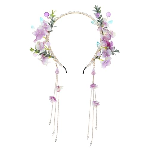 Haarnadel, Haarstäbchen for Frauen, Hanfu-Kopfbedeckung, Quastenkranz, Haarreifen, Haarschmuck im antiken Stil von YUBAOLI