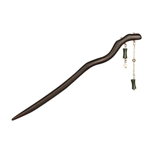 Haarnadel, Haarstäbchen for Frauen, Sandelholz-Haarnadel, einfache Holzquaste, Kopfbedeckung im antiken Stil, chinesischer Stil von YUBAOLI