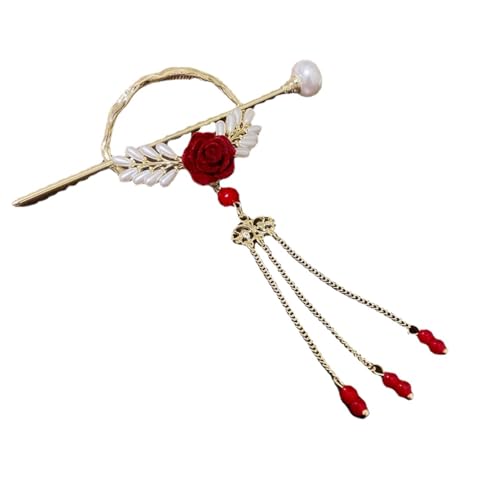Haarnadel, Haarstäbchen for Frauen, einfache Quasten-Haarnadel, High-End-Haarnadel-Clip im chinesischen Stil von YUBAOLI