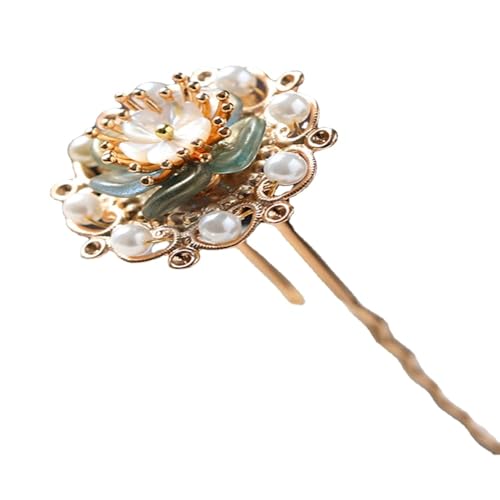 Haarnadel, Haarstäbe for Frauen, handgefertigte, einfache und frische U-förmige Haarnadel im Retro-Stil von YUBAOLI