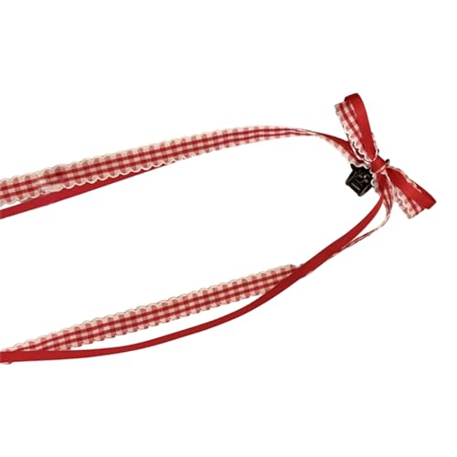 Haarspangen, Haarschmuck for Damen, Haarkralle mit langem Schwanzband, Haarschleifen for Damen, Haarstyling, Haarspangen, Clip, französisches Balletthaar(Red) von YUBAOLI