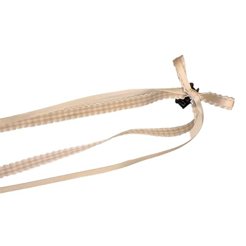 Haarspangen, Haarschmuck for Damen, Haarkralle mit langem Schwanzband, Haarschleifen for Damen, Haarstyling, Haarspangen, Clip, französisches Balletthaar(Yellow) von YUBAOLI