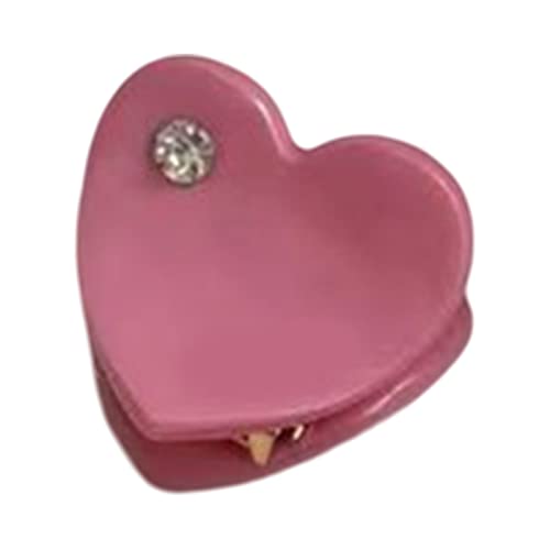 Haarspangen Kralle, Haarschmuck for Frauen, Kleine Stern Haarspange Kleine Herz Haarspange Stern Haarspangen Stern Krallenclip Herz Krallen Haarspangen Herz Haarspangen(Pink) von YUBAOLI