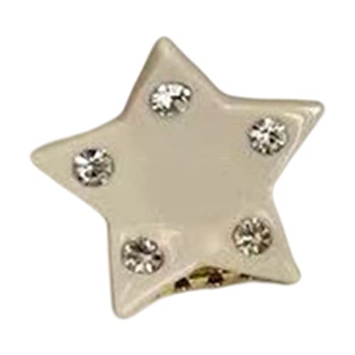 Haarspangen Kralle, Haarschmuck for Frauen, Kleine Stern Haarspange Kleine Herz Haarspange Stern Haarspangen Stern Krallenclip Herz Krallen Haarspangen Herz Haarspangen(White) von YUBAOLI