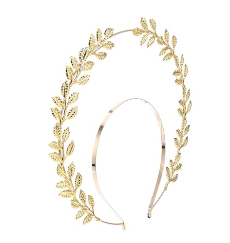 YUBAOLI Hochzeits-Stirnbänder, Kronen-Kopfschmuck, Stirnband Unserer Lieben Frau, Blatt-Stirnbänder, Haar-Accessoires for Damen, Lolita-Accessoires, Party-Festzug, Krone, Braut-Stirnbänder von YUBAOLI