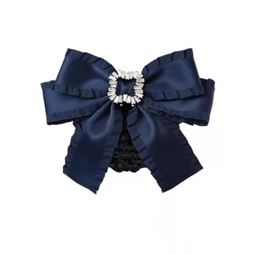 Schmetterling Haarspangen, Damen Haarknoten Abdeckung Netz Damen Haarnetz Haarspange Schleife Kopfschmuck Haarschmuck(Noir,Style 2) von YUBAOLI