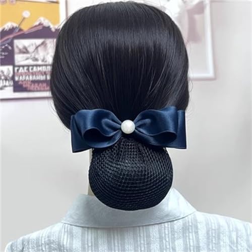 Schmetterlings-Haarspangen, Damen-Haarknoten-Abdeckungsnetz, professionelles Haarnetzwerk for Flugbegleiterinnen, Haarplatte, Haarspange(Colour 8,Free size) von YUBAOLI