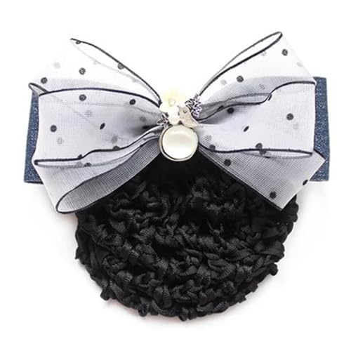 Schmetterlings-Haarspangen, Haarknoten-Abdeckungsnetz for Frauen, Arbeitsplatte, Haarnetz for Krankenschwestern, Bank, Flugbegleiterin, Haarspangen(Colour 1,Style 1) von YUBAOLI