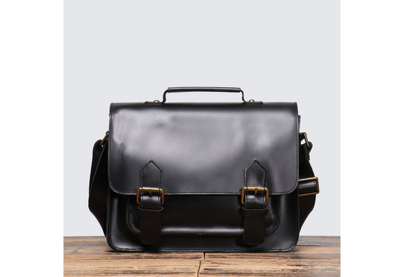 YUBRO-STUDIO Aktentasche Herren Leder Vintage Messenger Bag Große Kapazität Schultertasche YUBRO-STUDIO Aktentasche Herren Leder Vintage Messenger Bag Große Kapazität Schultertasche von YUBRO-STUDIO