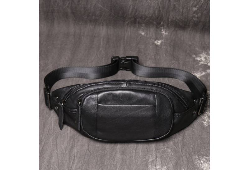 YUBRO-STUDIO Bauchtasche Herren Leder Bauchtasche Hüfttasche mit Verstellbarem Gurt von YUBRO-STUDIO