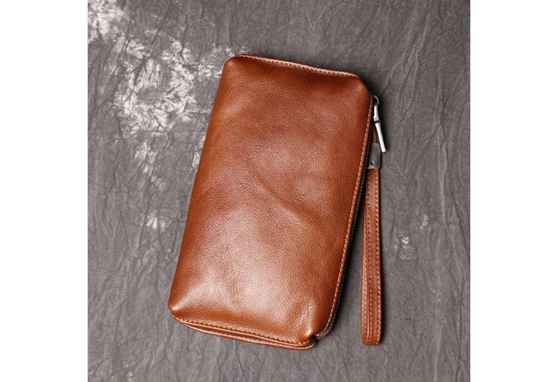 YUBRO-STUDIO Clutch Herren Leder Clutch Geldbörse Handgelenktasche Organizer von YUBRO-STUDIO