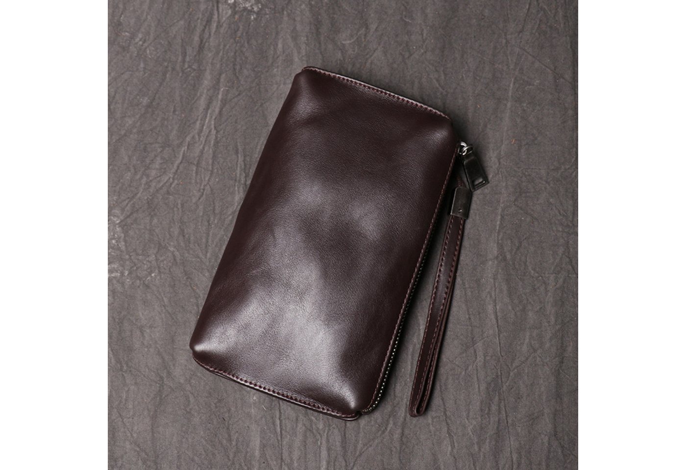 YUBRO-STUDIO Clutch Herren Leder Clutch Geldbörse Handgelenktasche Organizer von YUBRO-STUDIO