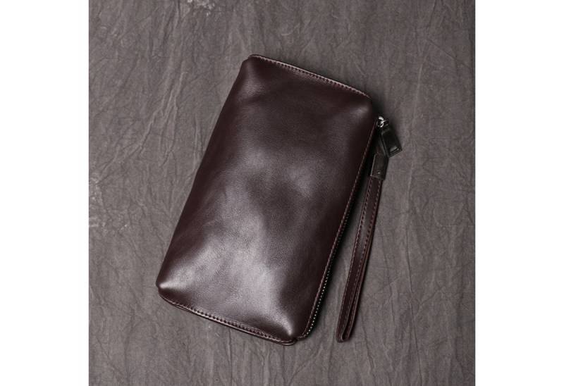 YUBRO-STUDIO Clutch Herren Leder Clutch Geldbörse Handgelenktasche Organizer von YUBRO-STUDIO