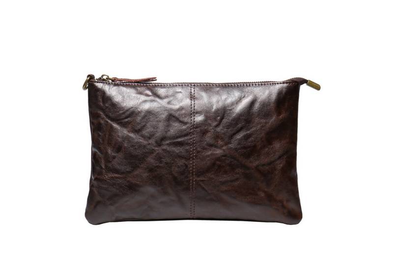 YUBRO-STUDIO Clutch Herren Leder Clutch Tasche Wristlet Handtasche Reise Organizer von YUBRO-STUDIO