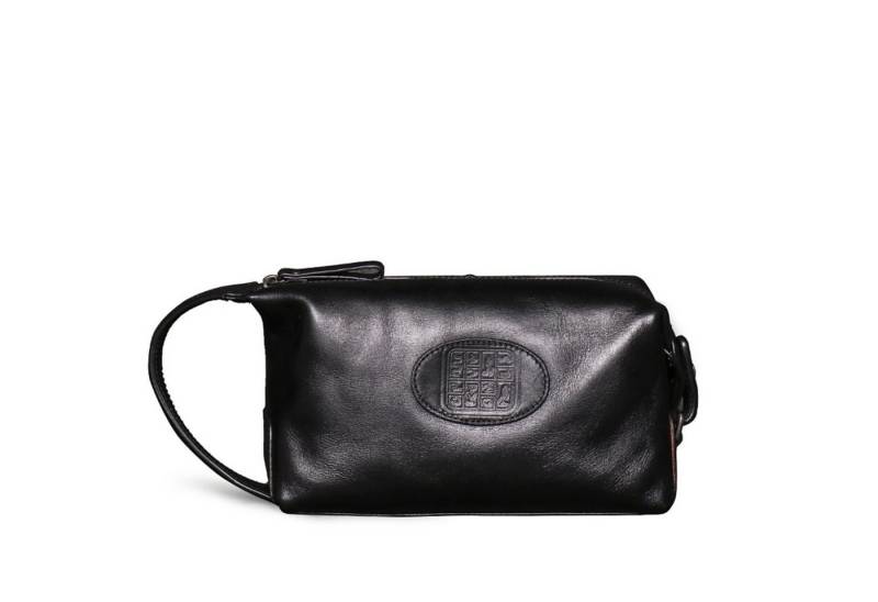 YUBRO-STUDIO Clutch Herren Leder Kulturbeutel Reise Dopp Kit Organizer mit Trageschlaufe von YUBRO-STUDIO