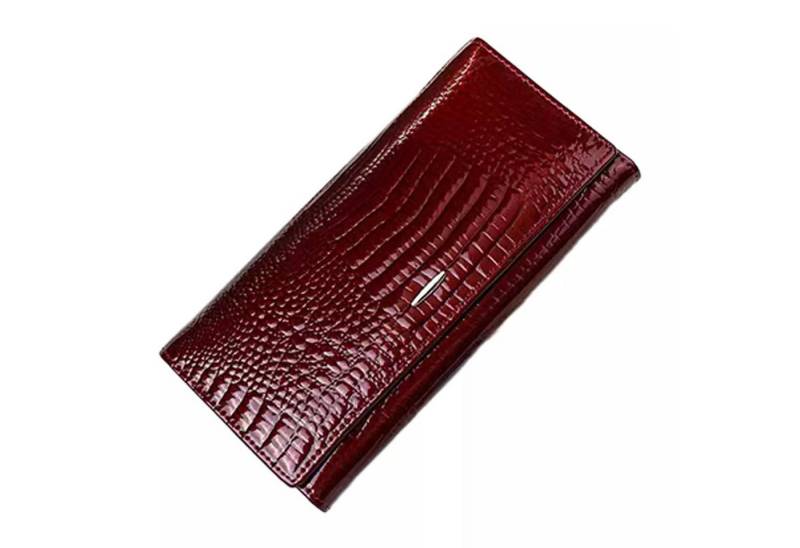 YUBRO-STUDIO Geldbörse Echtleder Damen Portemonnaie Karten- und Speicherkartenfächern von YUBRO-STUDIO