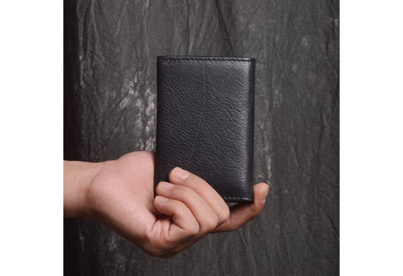 YUBRO-STUDIO Geldbörse Herren Leder Geldbörse Bifold Slim Portemonnaie Kartenhalter von YUBRO-STUDIO