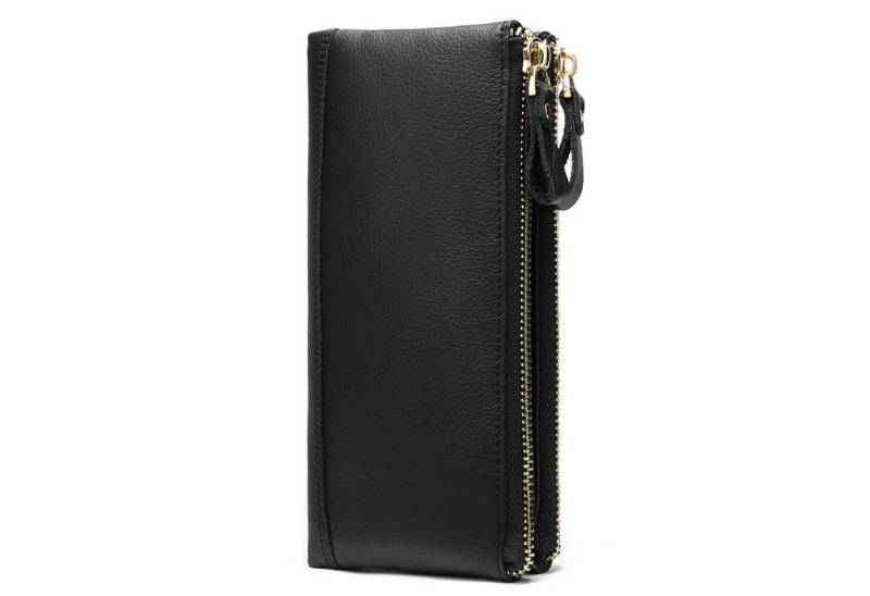 YUBRO-STUDIO Geldbörse Herren Leder Geldbörse Große Kapazität Reißverschluss Handyhalter von YUBRO-STUDIO