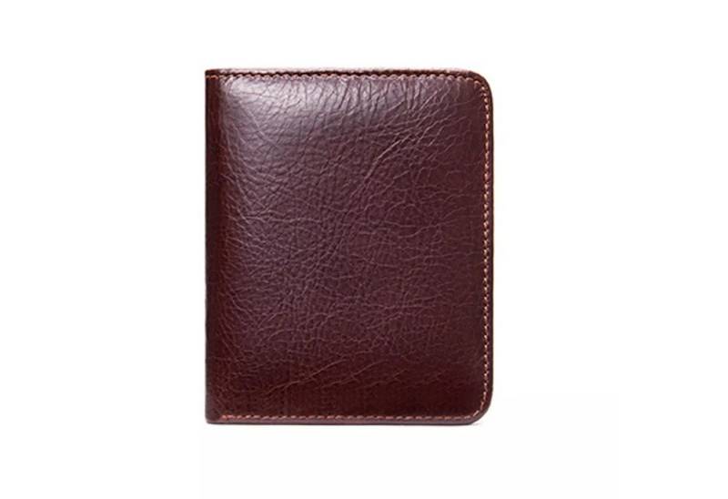 YUBRO-STUDIO Geldbörse Herren Leder Geldbörse RFID Blockierung Vertikal Horizontal Braun von YUBRO-STUDIO