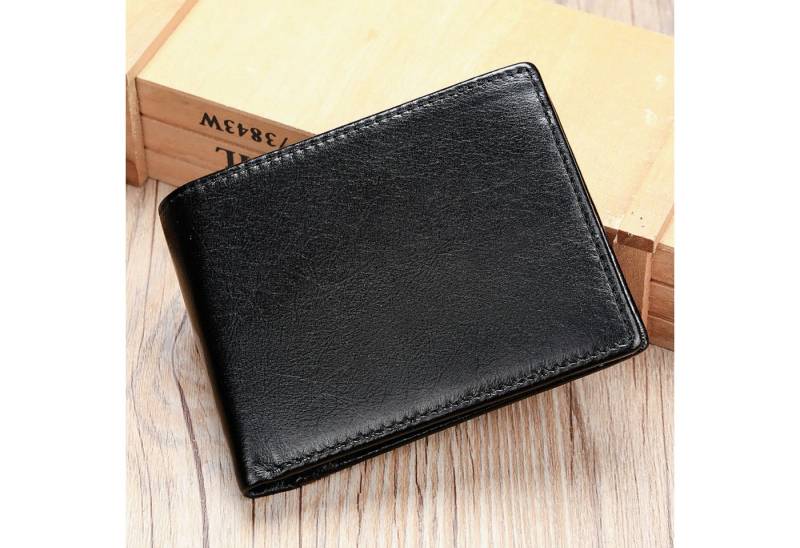 YUBRO-STUDIO Geldbörse Herren Leder Geldbörse RFID Schutz Bifold Schlank Kartenetui von YUBRO-STUDIO