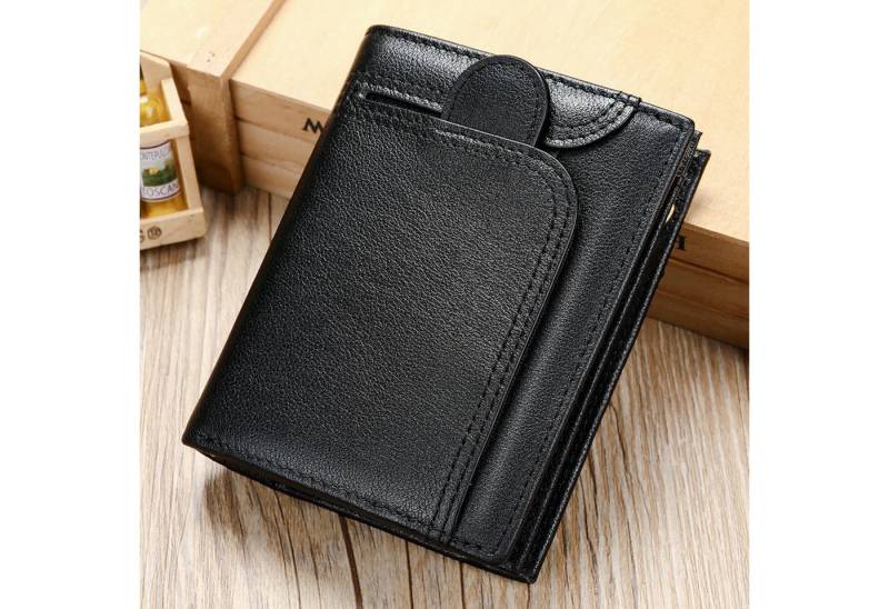 YUBRO-STUDIO Geldbörse Herren Leder Geldbörse RFID Schutz Slim Bifold Kartenetui von YUBRO-STUDIO