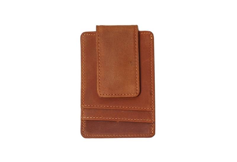 YUBRO-STUDIO Geldbörse Herren Leder Kartenhalter Geldbörse mit Geldklammer RFID Block Slim von YUBRO-STUDIO
