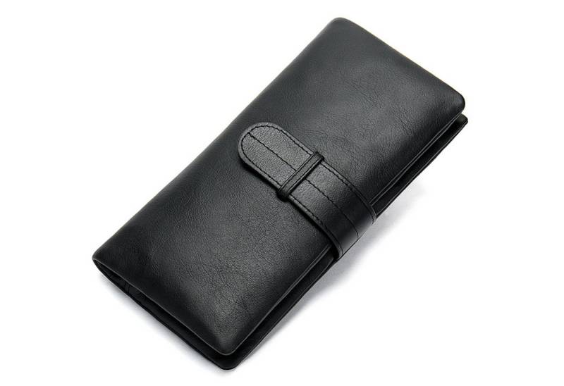 YUBRO-STUDIO Geldbörse Herren Leder Langbörse RFID Schutz Großes Fassungsvermögen Geldbörse von YUBRO-STUDIO