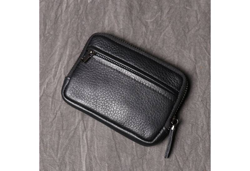 YUBRO-STUDIO Geldbörse Herren Leder Münzbörse Geldbörse Kartenetui Klein Zipper Tasche von YUBRO-STUDIO