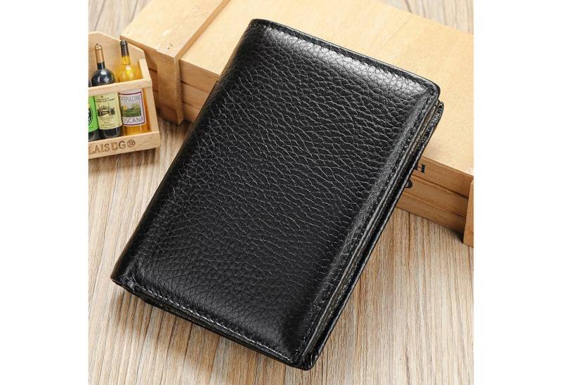 YUBRO-STUDIO Geldbörse Herren RFID Leder Anti-Diebstahl Multi-Kartenhalter Münztasch von YUBRO-STUDIO