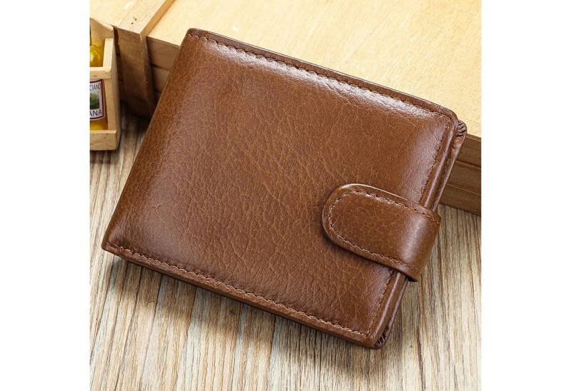 YUBRO-STUDIO Geldbörse Herren RFID Leder Geldbörse Multi-Kartenhalter Münztasche von YUBRO-STUDIO