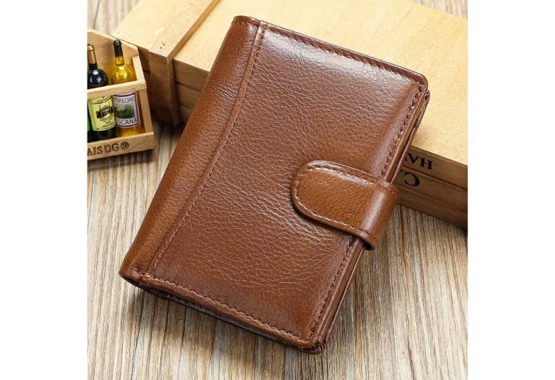 YUBRO-STUDIO Geldbörse Herren RFID Leder Geldbörse Multi-Kartenhalter Münztasche von YUBRO-STUDIO