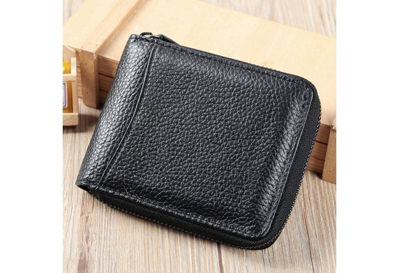 YUBRO-STUDIO Geldbörse Herren RFID Schutz Leder Brieftasche Kartenhalter Geldbörse von YUBRO-STUDIO