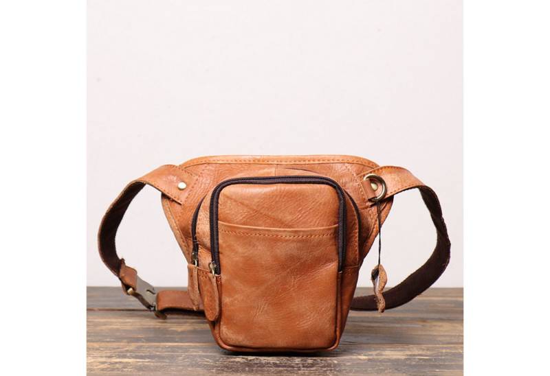 YUBRO-STUDIO Gürteltasche Herren Leder Gürteltasche Crossbody Hüfttasche Mehrfachfächer von YUBRO-STUDIO