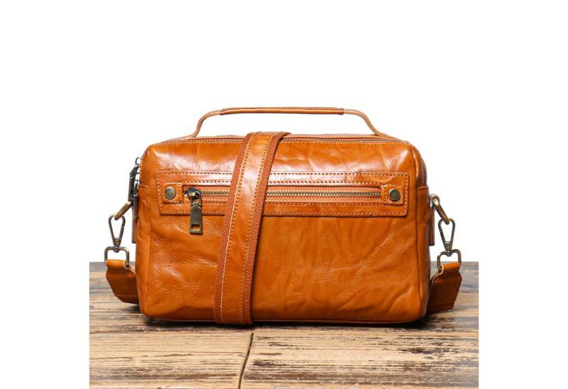 YUBRO-STUDIO Kosmetiktasche Herren Leder Umhängetasche Reise Schultertasche Mehrere Fächer von YUBRO-STUDIO