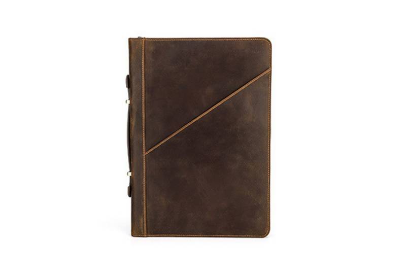 YUBRO-STUDIO Laptoptasche Für MacBook Pro 13,3 Zoll Echtleder Laptop-Tasche Folio Hülle von YUBRO-STUDIO