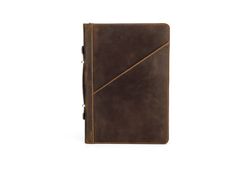 YUBRO-STUDIO Laptoptasche Für MacBook Pro 15,4/16 Zoll Echtleder Hülle Rindsleder Tasche von YUBRO-STUDIO